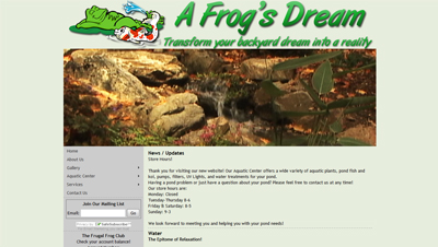 A Frogs Dream, Screenshot 1